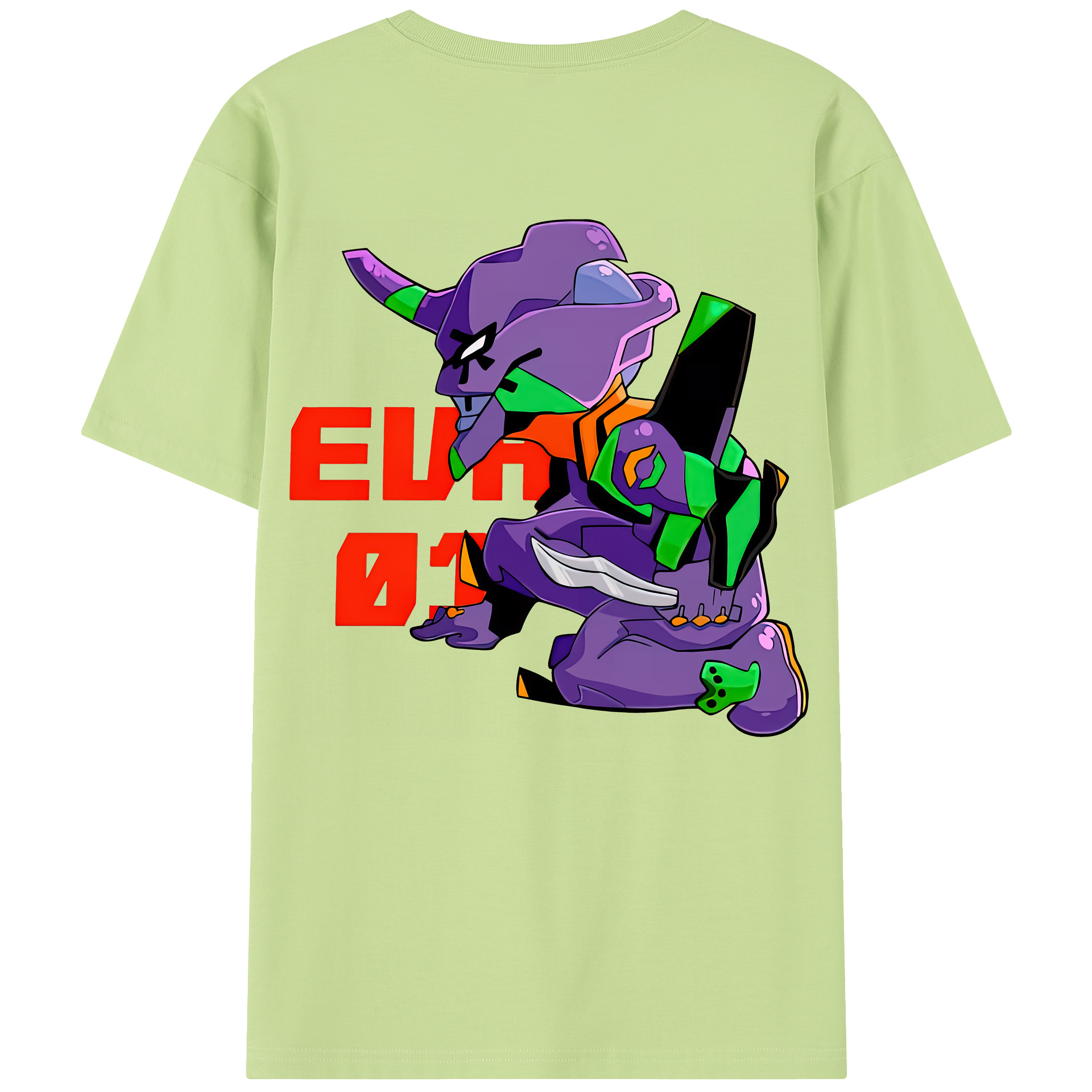 （画像用） EVA 新世紀エヴァンゲリオン 綿100％半袖Tシャツ（背面プリント）